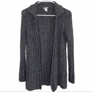 J.Crew Gray WoolBlend Button Long Cardigan…
